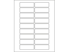 3x1 rectangle labels  84307