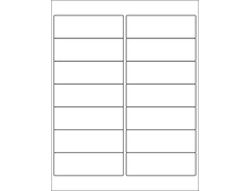 4x1.33 rectangle labels  13399