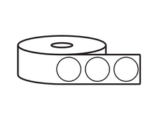 2.5inchcirclerolllabel core2  21513