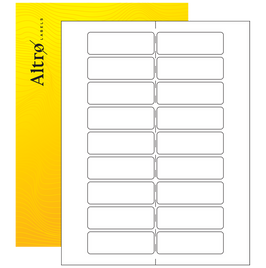 3" x 1" Clear Weatherproof Rectangle Labels - Gloss Laser