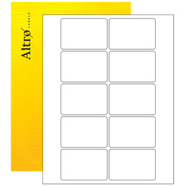 3" x 2" Fluorescent Yellow Rectangle Labels