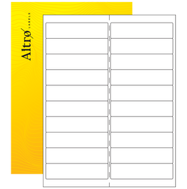 4" x 1" Rectangle Labels - Gloss Laser