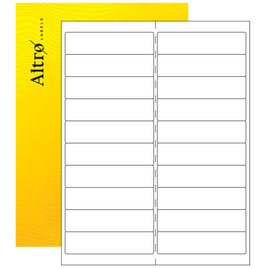 4" x 1" Weatherproof Rectangle Labels - Gloss Laser