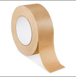 Pressure Sensitive Kraft Paper Tape - 7 Mil, 2" x 60 yds, Brown