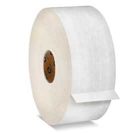 Reinforced Gummed Kraft Paper Tape - 7 Mil, 3" x 200 yds, White