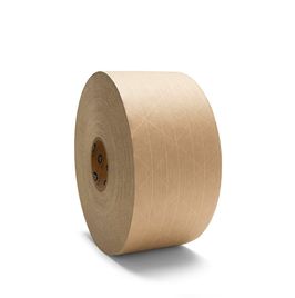 Reinforced Gummed Kraft Paper Tape - 7 Mil, 3" x 125 yds, Brown