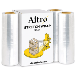 Stretch Wrap - Cast 40 Gauge, 18" x 1500' Clear