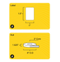 1.5" x 1" Direct Thermal Label - 3" Core