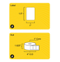 1.5" x 1" Removable Direct Thermal Label - 1" Core