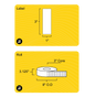 3" x 1" Removable Direct Thermal Label - 3" Core