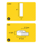 4" x 1" Clear Weatherproof Thermal Transfer Label (Polypropylene Film) - 3" Core