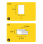 1.5" x 1" Direct Thermal Label (2 UP) - 3" Core