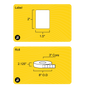 2" x 1.5" Removable Direct Thermal Label - 3" Core