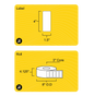 4" x 1.5" Direct Thermal Label - 3" Core