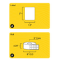 2" x 1.5" Removable Thermal Transfer Label (2 UP) - 3" Core