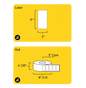 4" x 2" Removable Direct Thermal Label - 3" Core