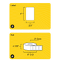 4" x 2.5" Clear Weatherproof Thermal Transfer Label (Polypropylene Film) - 3" Core