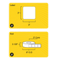 3" x 3" Removable Direct Thermal Label - 3" Core