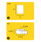 4" x 3" Direct Thermal Label - 3" Core