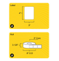 3" x 4" Clear Weatherproof Thermal Transfer Label (Polypropylene Film) - 3" Core