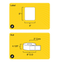 4" x 5" Direct Thermal Label - 3" Core