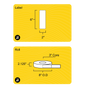 2" x 6" Removable Thermal Transfer Label - 3" Core