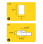 4" x 6.5" Removable Direct Thermal Label - 3" Core