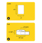 4" x 6" Clear Weatherproof Thermal Transfer Label (Polypropylene Film) - 3" Core