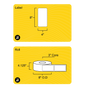 4" x 8" Clear Weatherproof Thermal Transfer Label (Polypropylene Film) - 3" Core