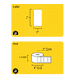 2" x 1" Direct Thermal Label - 1" Core