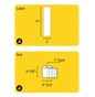 4" x 1" Direct Thermal Label - 1" Core