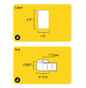 2.5" x 1.5" Removable Direct Thermal Label - 1" Core