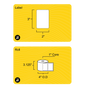 3" x 2" Clear Weatherproof Thermal Transfer Label (Polypropylene Film) - 1" Core