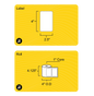 4" x 2.5" Removable Direct Thermal Label - 1" Core