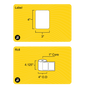 4" x 3" Direct Thermal Label - 1" Core