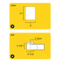 3" x 4" Removable Thermal Transfer Label - 1" Core