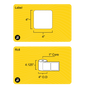 4" x 4" Direct Thermal Label - 1" Core