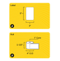 3" x 5" Removable Direct Thermal Label - 1" Core