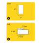 4" x 8" Removable Direct Thermal Label - 1" Core