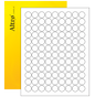 0.75" Fluorescent Yellow Circle Labels