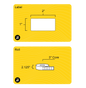 2" x 1" Rectangle Roll Labels - Gloss Inkjet - 3" Core