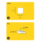 2" x 2" Square Roll Labels - Gloss Inkjet - 3" Core