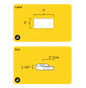 2" x 4" Rectangle Roll Labels - Gloss Inkjet - 3" Core