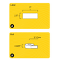 2.5" x 7" Weatherproof Rectangle Roll Labels - Gloss Inkjet - 3" Core
