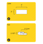 2" x 5" Weatherproof Rectangle Roll Labels - Gloss Inkjet - 3" Core