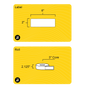 2" x 6" Rectangle Roll Labels - Gloss Inkjet - 3" Core