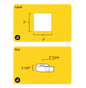 3" x 3" Square Roll Labels - Gloss Inkjet - 3" Core