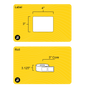 3" x 4" Rectangle Roll Labels - Gloss Inkjet - 3" Core