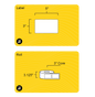 3" x 5" Weatherproof Rectangle Roll Labels - Gloss Inkjet - 3" Core
