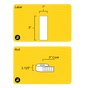 3" x 1" Rectangle Roll Labels - Gloss Inkjet - 3" Core
